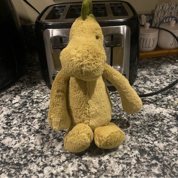 Jellycat Bashful Dino Green Dinosaur Plush Stegosaurus 9” - Picture 3 of 7